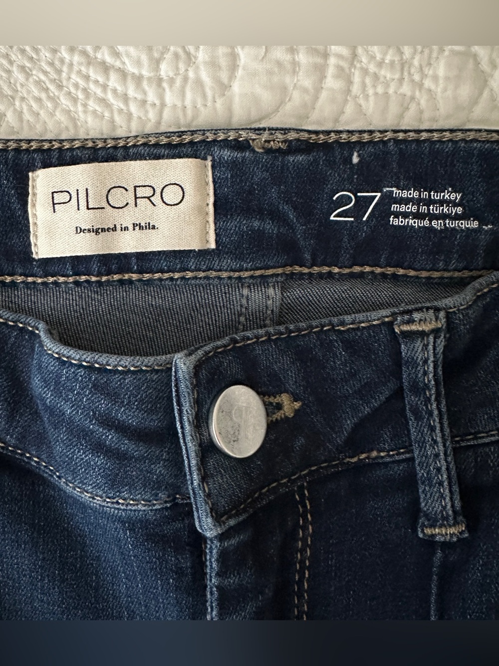 NWOT Pilcro Anthropologie Seamed High-Rise Wide-Leg Jeans Size 27 - Picture 5 of 16